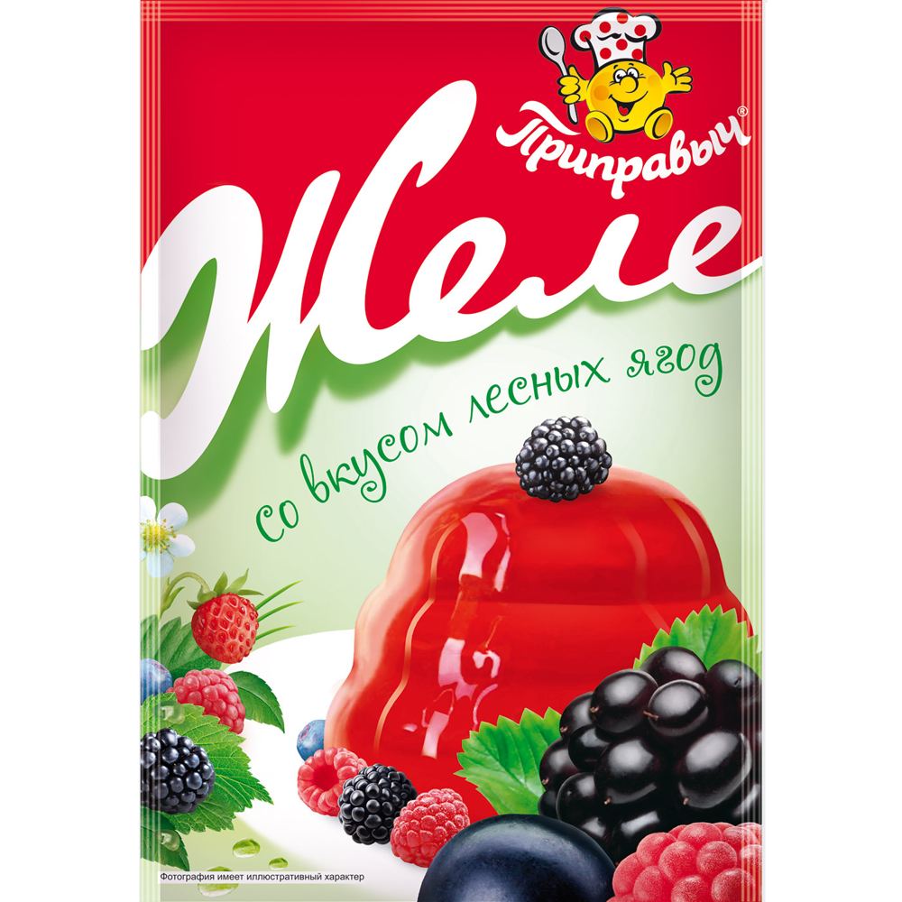 Желе со вкусом лесных ягод 100 гр.