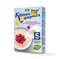 Хлопья овсяные со сливками "Кашка-Минутка" с малиной 215 гр.