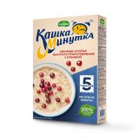 Хлопья овсяные со сливками "Кашка-Минутка" с клюквой