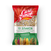 Зерновые хлопья "10 Злаков" (Смесь овсяных, кукурузных, гречневых, пшеничных, пшённых, ячменных, ржаных, рисовых хлопьев и семян амаранта и киноа)